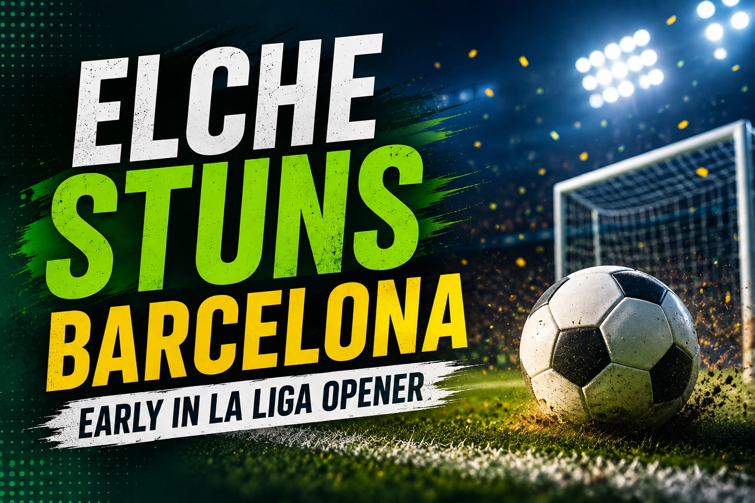 Elche Stuns Barcelona Early in Season Opener