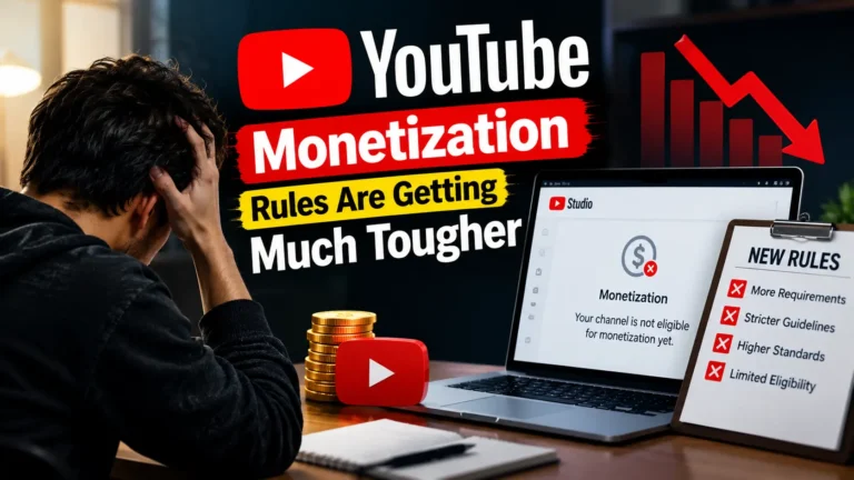 YouTube Monetization Rules Are Getting Much Tougher