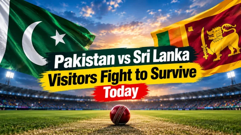 Pakistan vs Sri Lanka Visitors Fight to Survive Today